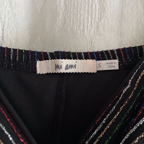 Francesca's Festive Sparkly Striped Dress - Picture 4 of 9